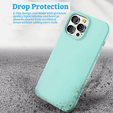 iPhone 15 Pro Case Cover Compatible With Soft Jelly And TPU Protection - Mint